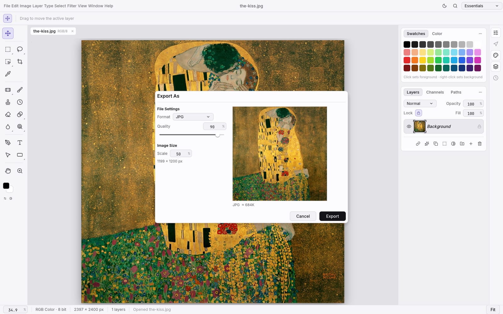 Kimi K3 photocraft PSD editing and practical exports